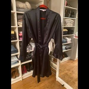 Silky black robe by Victoria’s Secret one size